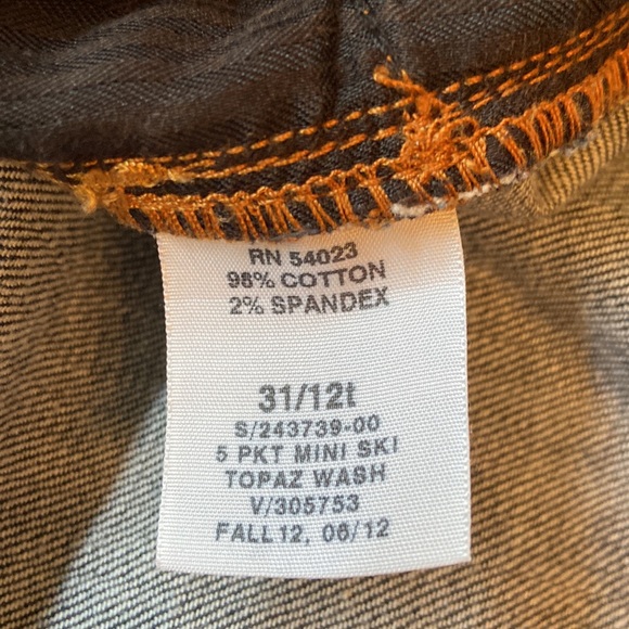 GAP 1969 Denim Mini with White Ruffle along Bottom - Picture 6 of 13